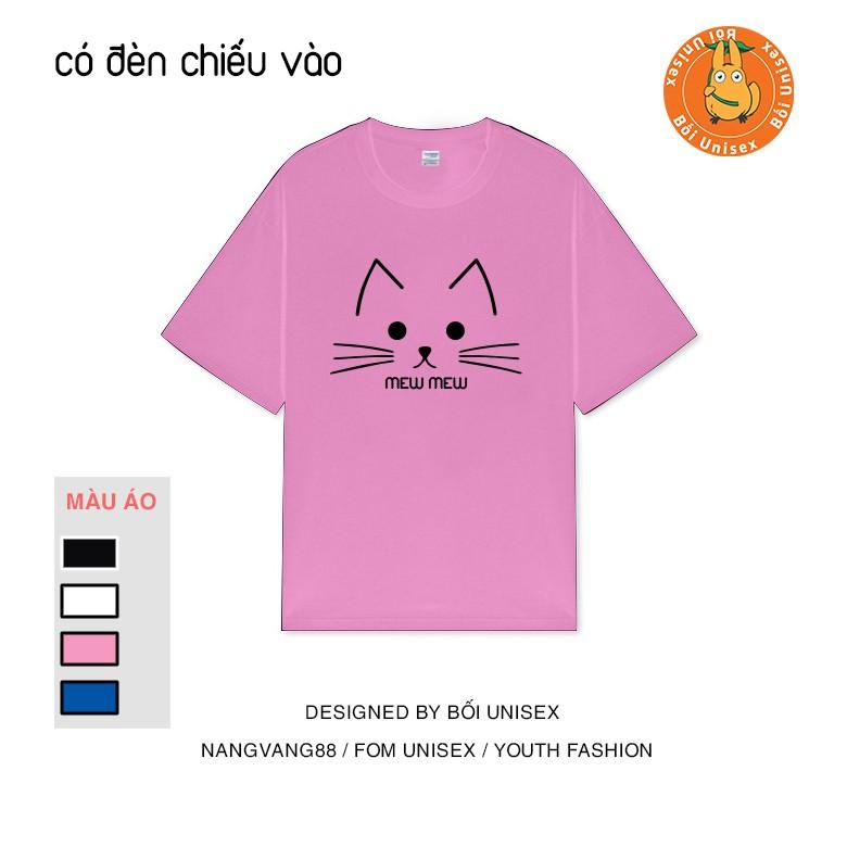Áo Thun Tay Lỡ Nam Nữ Unisex MEO MEO Bối Unisex