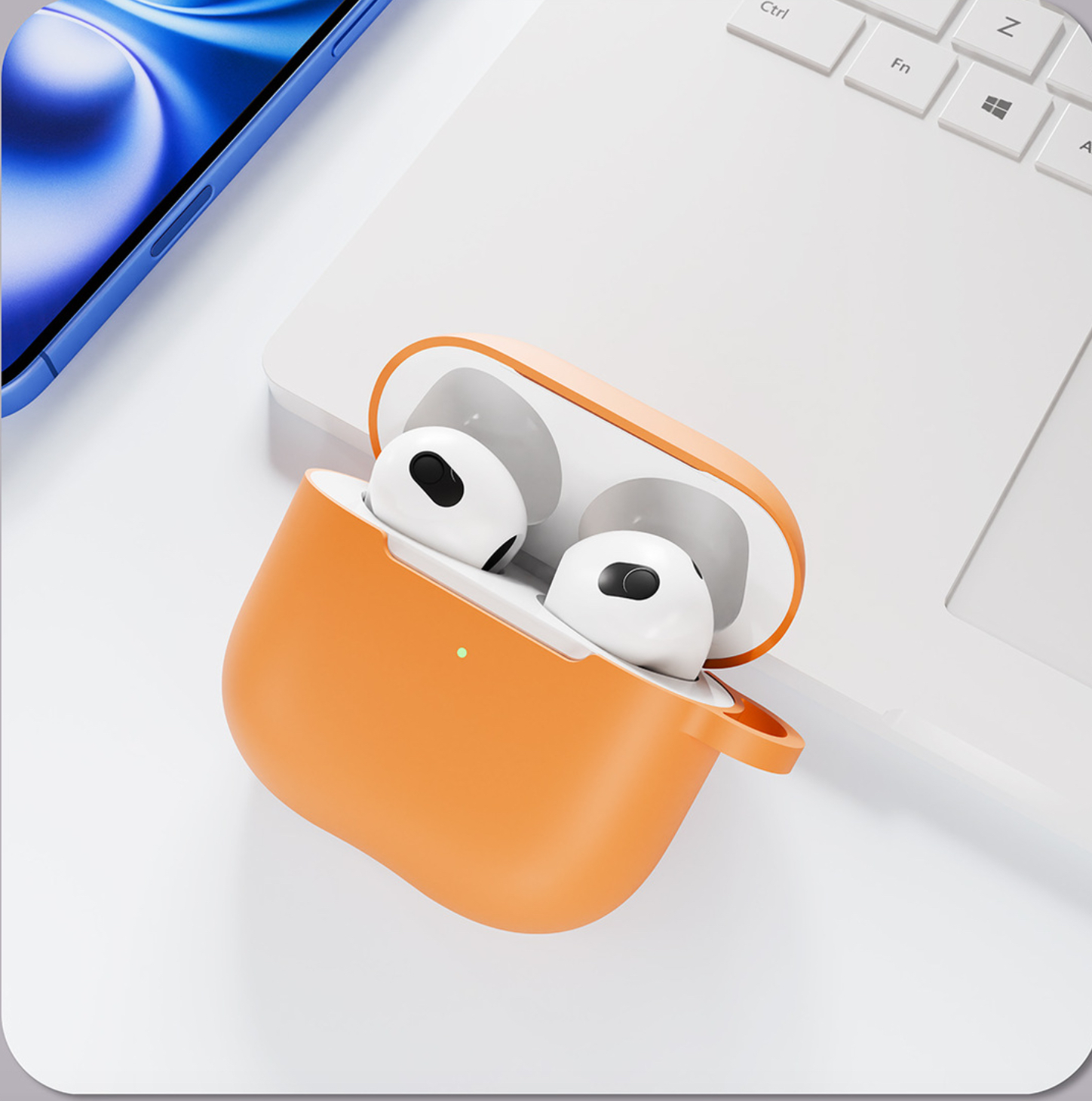 Case vỏ ốp bọc tai nghe dành cho Airpods 4, airpod Pro 2 silicon kèm dây đeo - HÀNG CHÍNH HÃNG