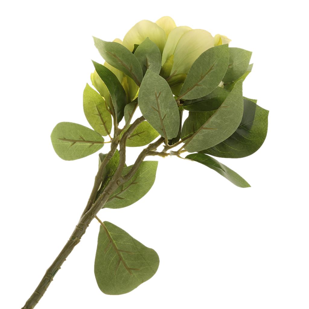 Upscale 3 Heads Artificial Gardenia Flower Simulation Bouquet Decor