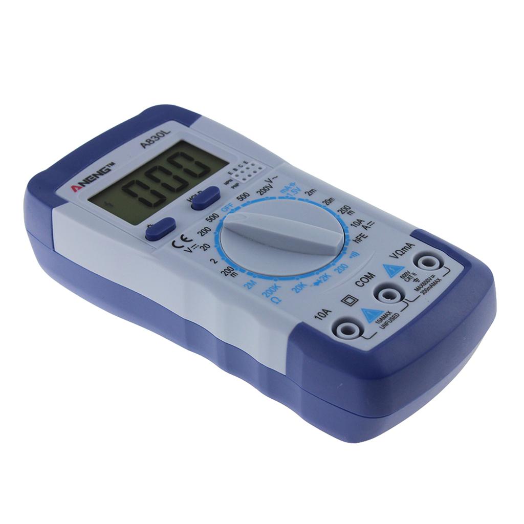 Digital Multimeter Voltmeter Ammeter Ohmmeter AC DC Tester Meter Handheld
