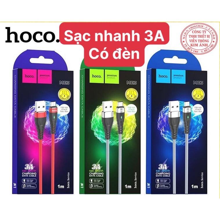 V8-- Dây Sạc Nhanh  ME3 chuôi Micro- Cáp Sạc Nhanh 3A dây dù chống rối, hàng nhập khẩu