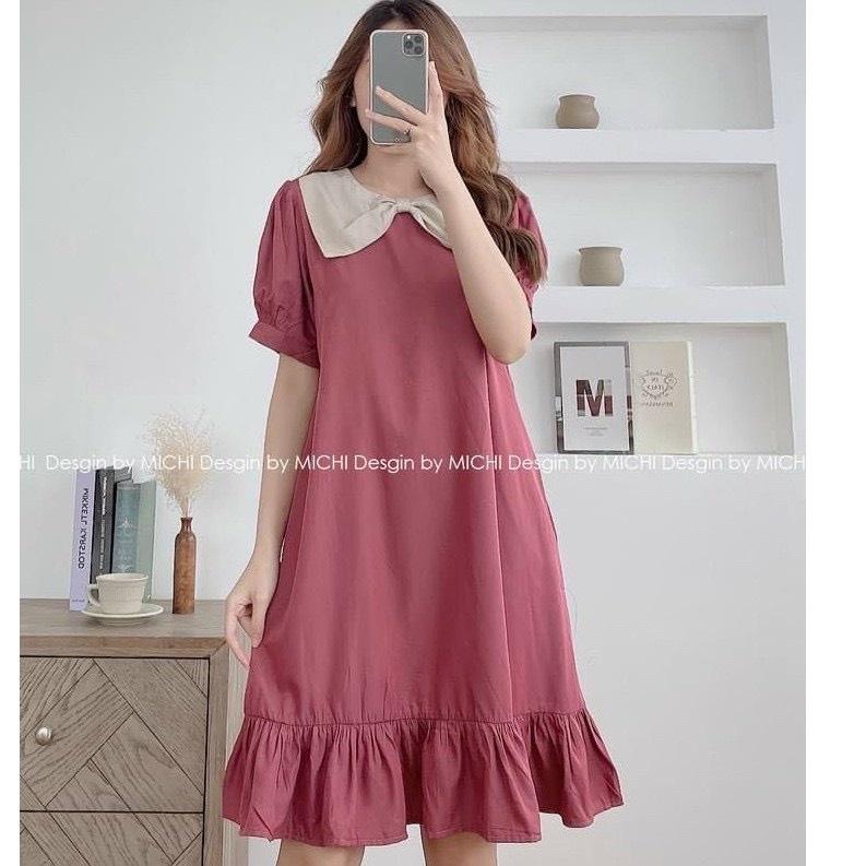 Váy bầu thiết kếchất lụa siêu nhẹ, siêu mát, siêu mềm, mặc không thích hoàn tiềnfree size 43~70kg
