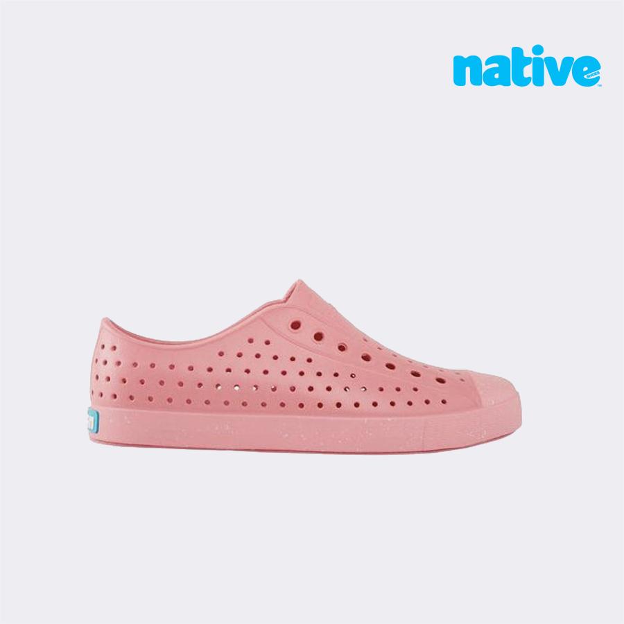 Giày Lười Unisex NATIVE Jefferson Bloom - Clover Pink/ Parachute Pink/ Shell Speckles - 36