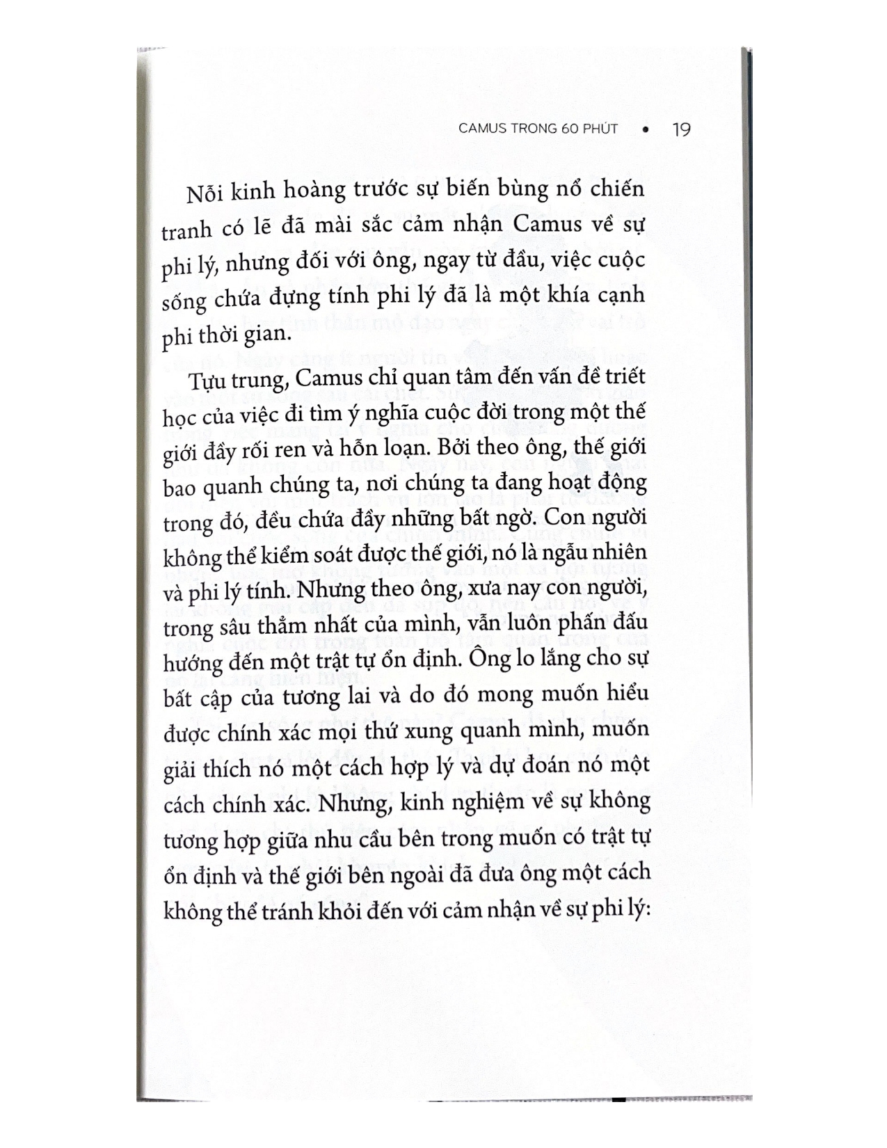 Những Nhà Tư Tưởng Lớn - Camus Trong 60 Phút - Vanlangbooks