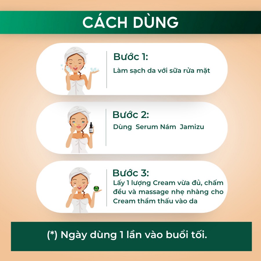 Kem Chăm Sóc Da Nám Melasma Skin Care Cream Ngăn Ngừa Lão Hóa Hũ 15g - JAFN15