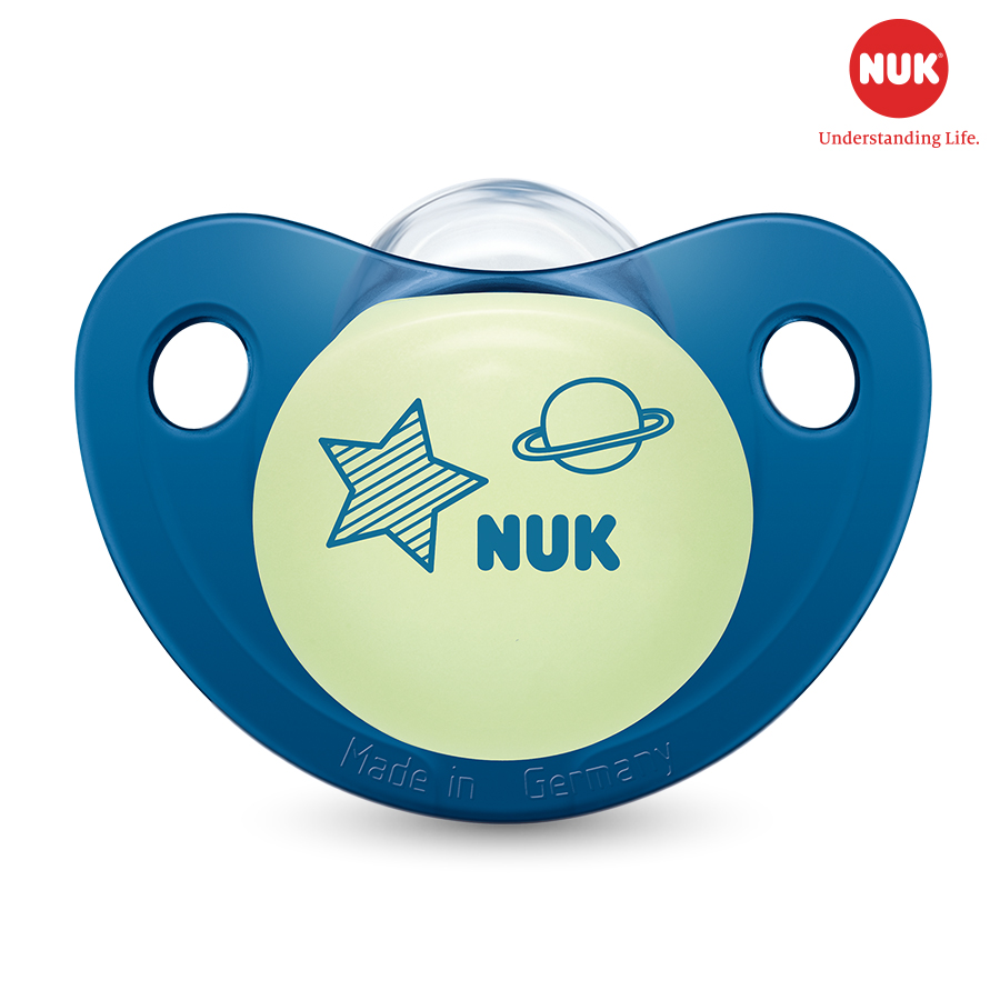 BỘ 2 TI GIẢ NUK NIGHT/DAY SILICONE 0-6M