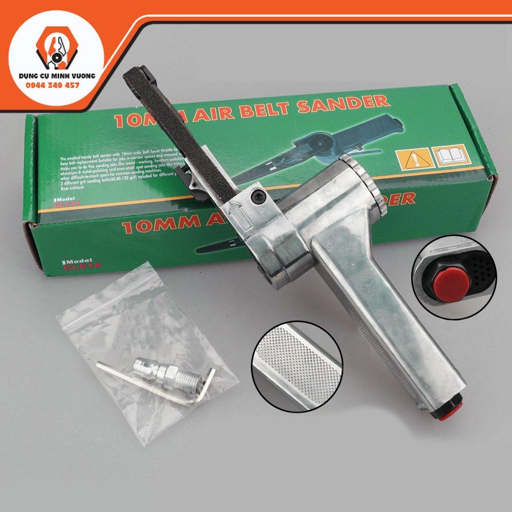 Bộ Máy Mài Góc Khí Nén 3 / 8 "Kèm Đai Giấy Nhám Chuyên Dụng