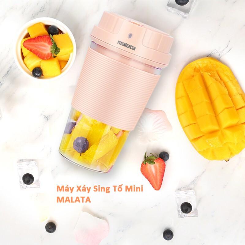 Máy Xay Sinh Tố Mini MALATA 220ml Có Sạc Pin USB - Hàng chính Hãng Bảo Hành 12 Tháng