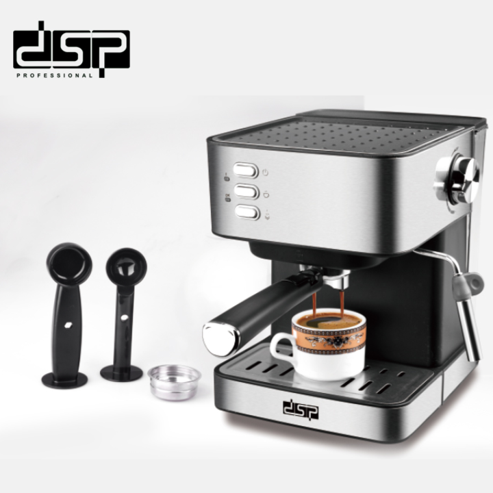 Máy pha cà phê đa năng cao cấp nhãn hiệu DSP KA3028 dung tích bình chứa 1,6 Lít, 15bar công suất 850W - Hàng nhập khẩu
