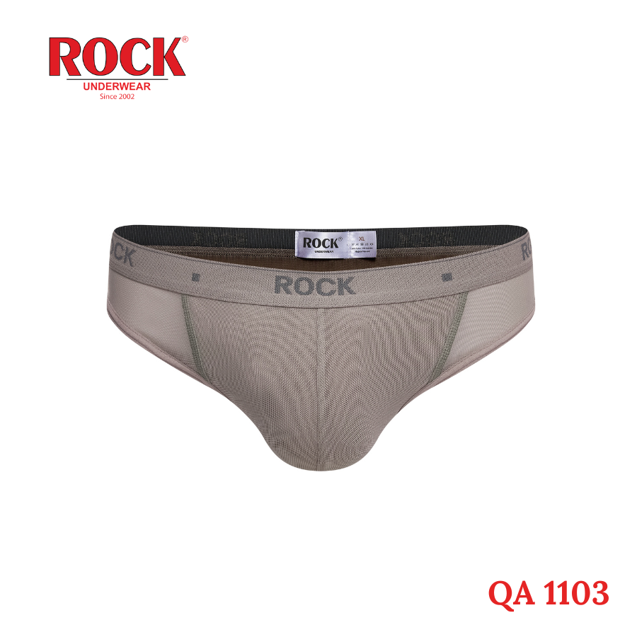 Quần lót nam bigsize cao cấp phối lưới ROCK 1103 cotton 4 chiều thấm hút tốt, thoáng mát, không cấn
