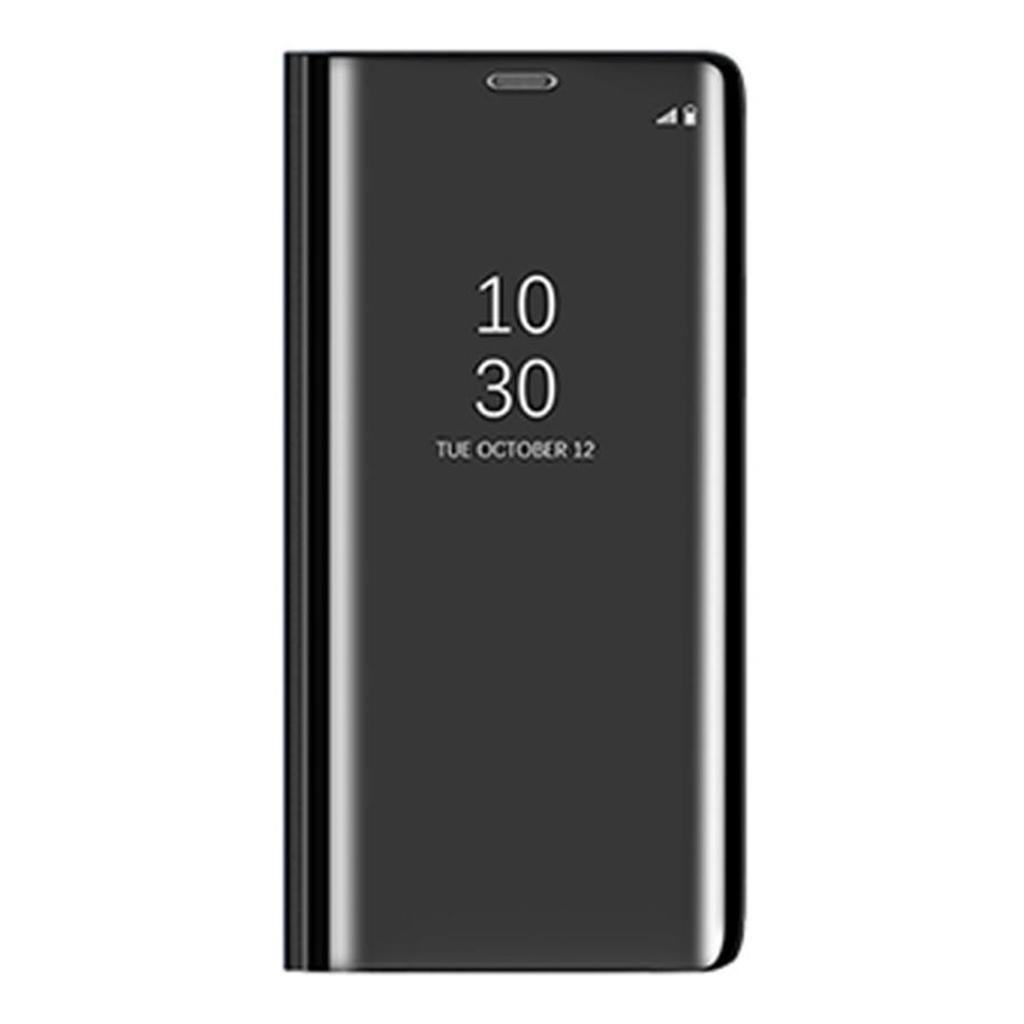 Smart Phone Slim Clear Mirror Plating Flip Case Protection with Stand, Compatible for Apple iPhone X