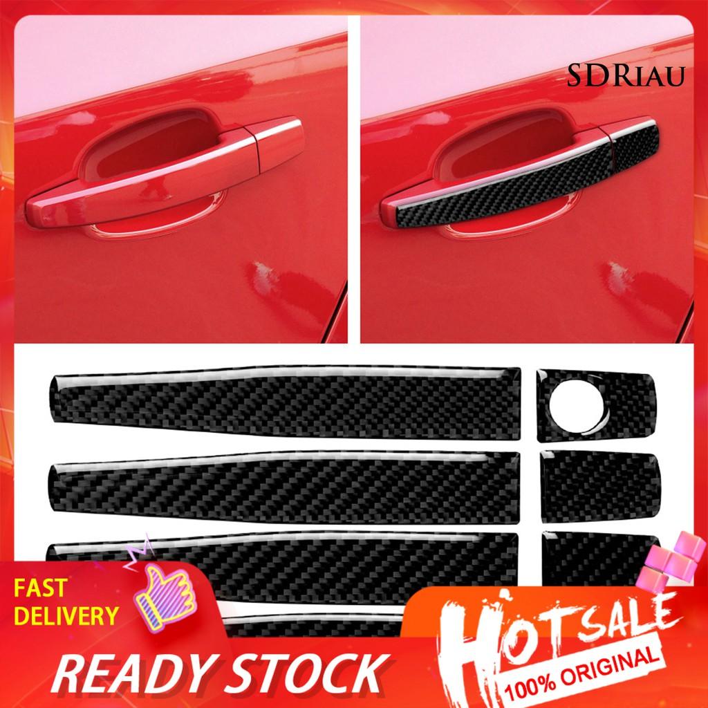 Set 8 Miếng Dán Sợi Carbon Trang Trí Tay Nắm Cửa Xe Hơi Dành Cho Cruze 2009-2015