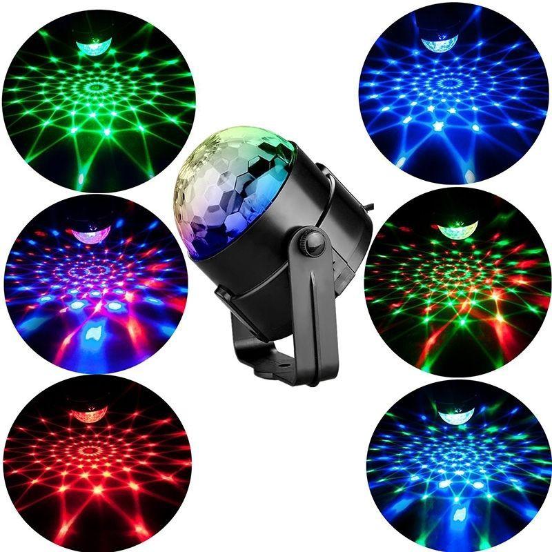 Đèn sân khấu ,đèn led,đèn laser phòng karaoke nhiều màu, cảm biến nhạc,xoay 360 độ 7 mau có remode DT02