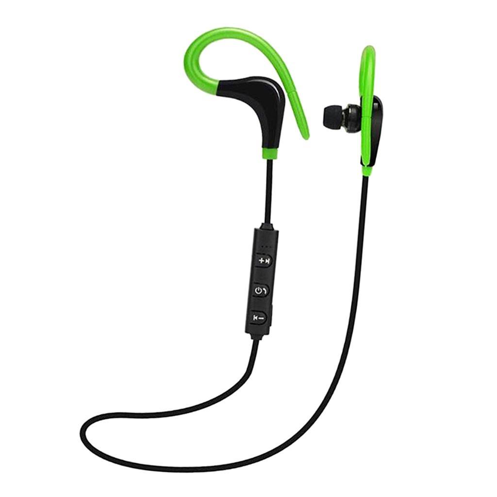 Bluetooth Earphones Sports Headset Earbuds with Noise Cancelling Black