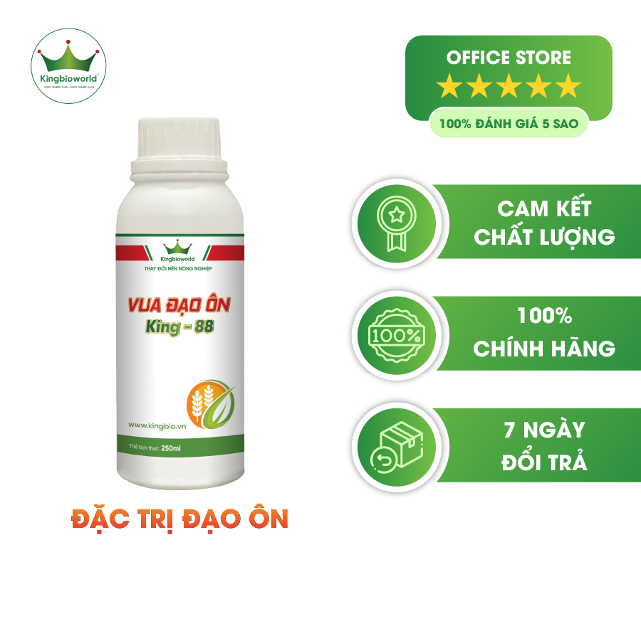 King 88 - vua đạo ôn, phòng trừ và tiêu diệt nấm đạo ôn lá, đạo ôn cổ bông từ sinh học