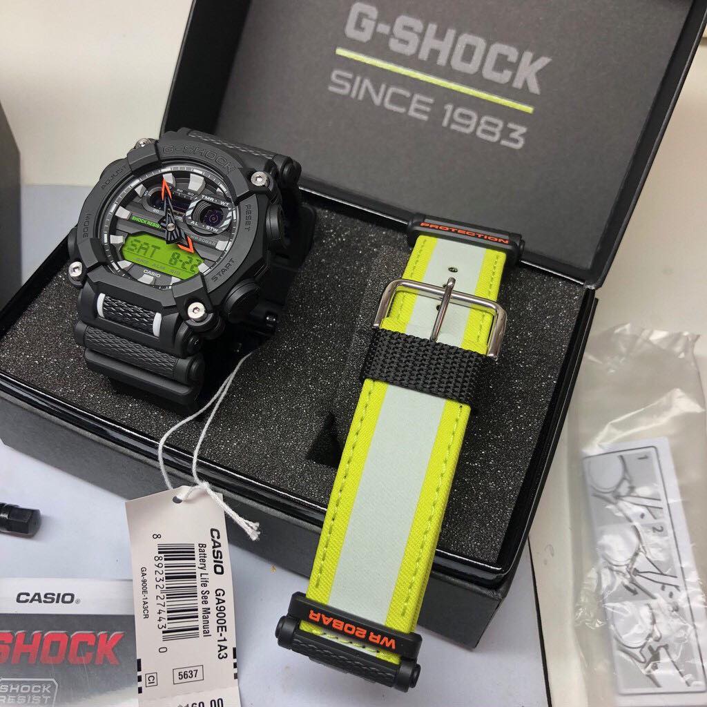 Đồng Hồ Casio G-Shock GA-900E-1A3 Nam - 2 Bộ Dây - Chống Nước 200M - Bảo Hành Chính Hãng 5 Năm