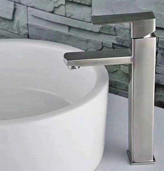 Vòi lavabo nóng lạnh vuông HAFEN SUS304