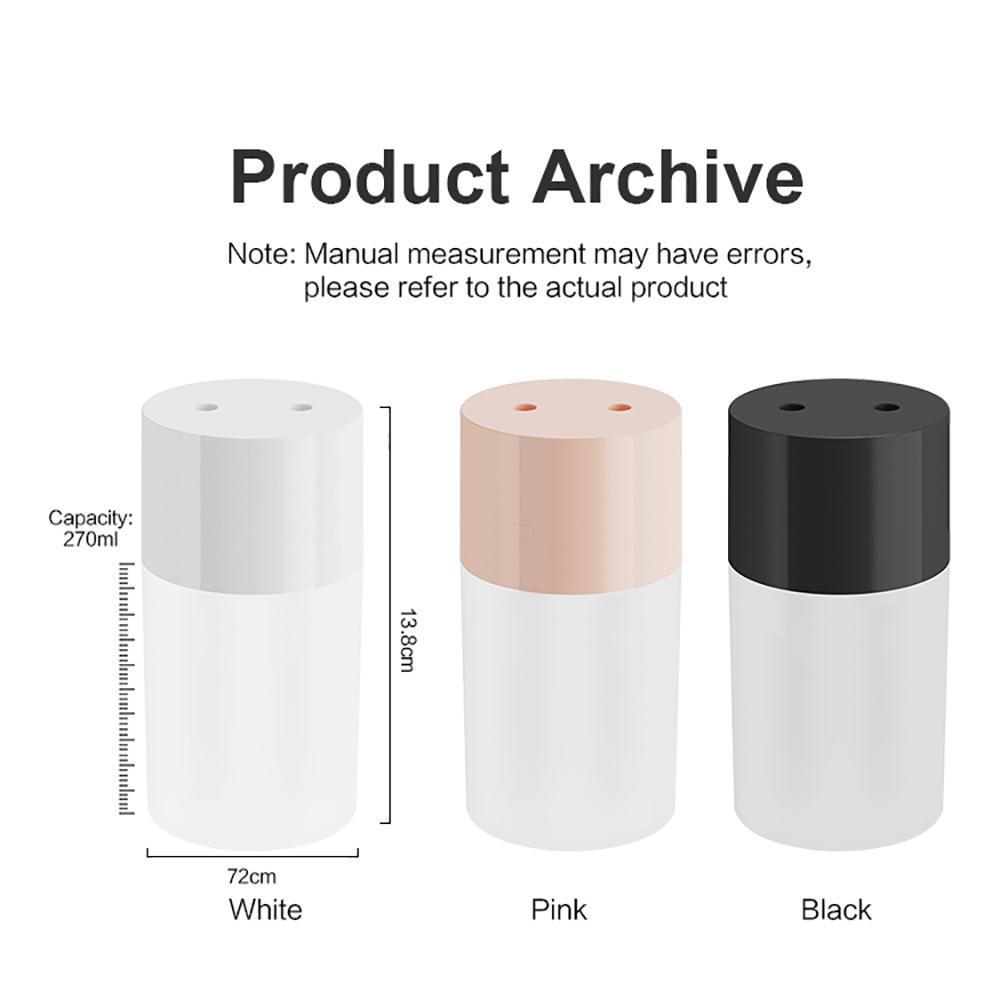 Máy Phun Sương Tạo Ẩm Không Khí Siêu Âm Đôi Xịt Khuếch Tán Hương Thơm Mini Xông Phòng Máy Phun USB Tinh Dầu Humidificador