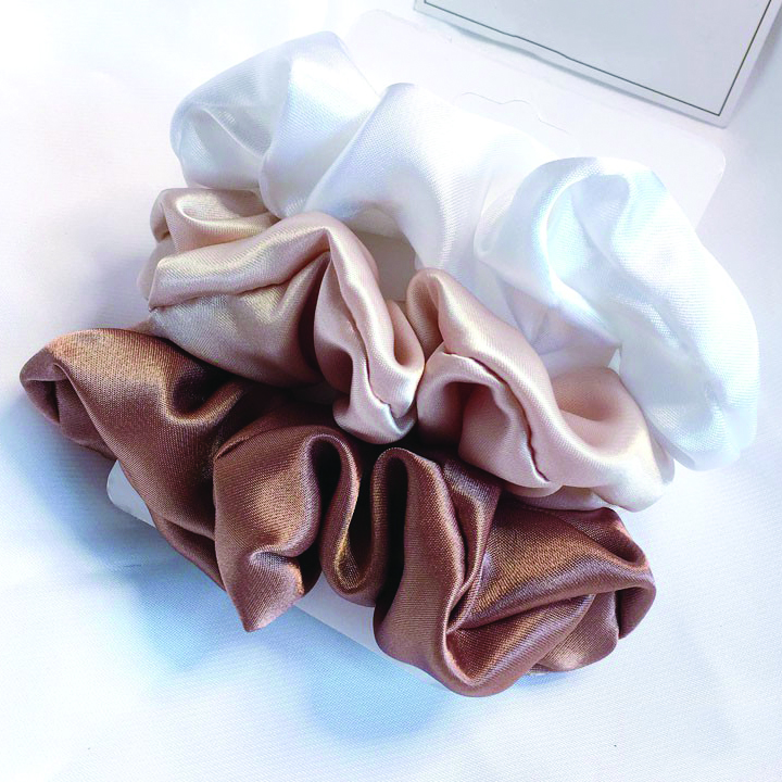 Dây buộc tóc scrunchies lụa sang chảnh phụ kiện thời trang dễ thương - Storevanshop CT0004