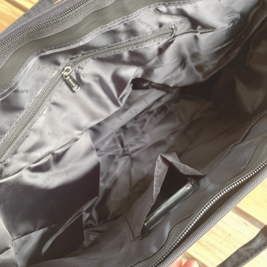 Túi tote có khóa, đựng được giấy A4, dành cho laptop, macbook 13 inch, 15 inch