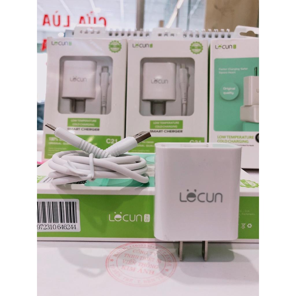 TypeC- Bộ sạc Lecun C21, dòng điện 2.1A, chuôi Type C hàng chính hãng