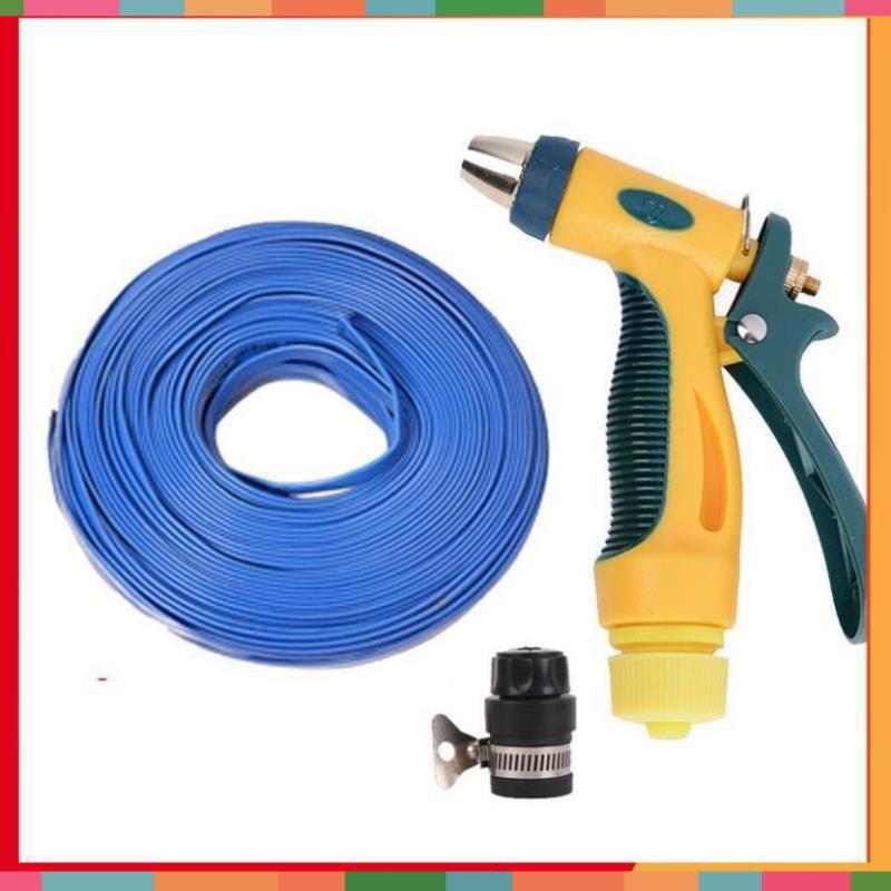 Bộ dây vòi xịt nước rửa xe,tưới cây tăng áp 3 lần 7-10m