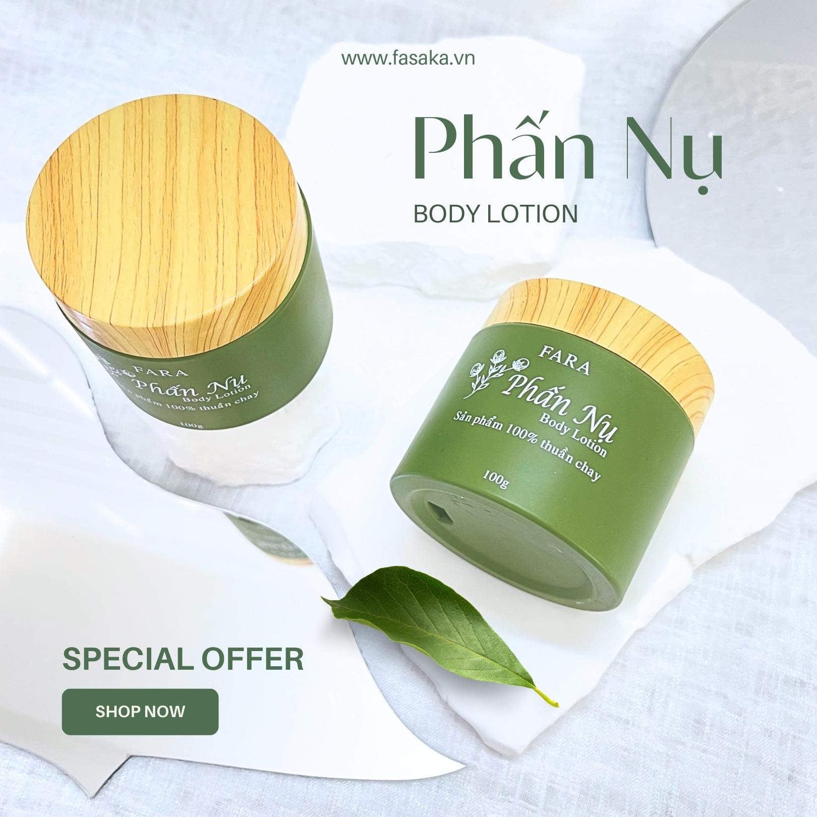 Kem Dưỡng Da Body Lotion Phấn Nụ Fara 100g