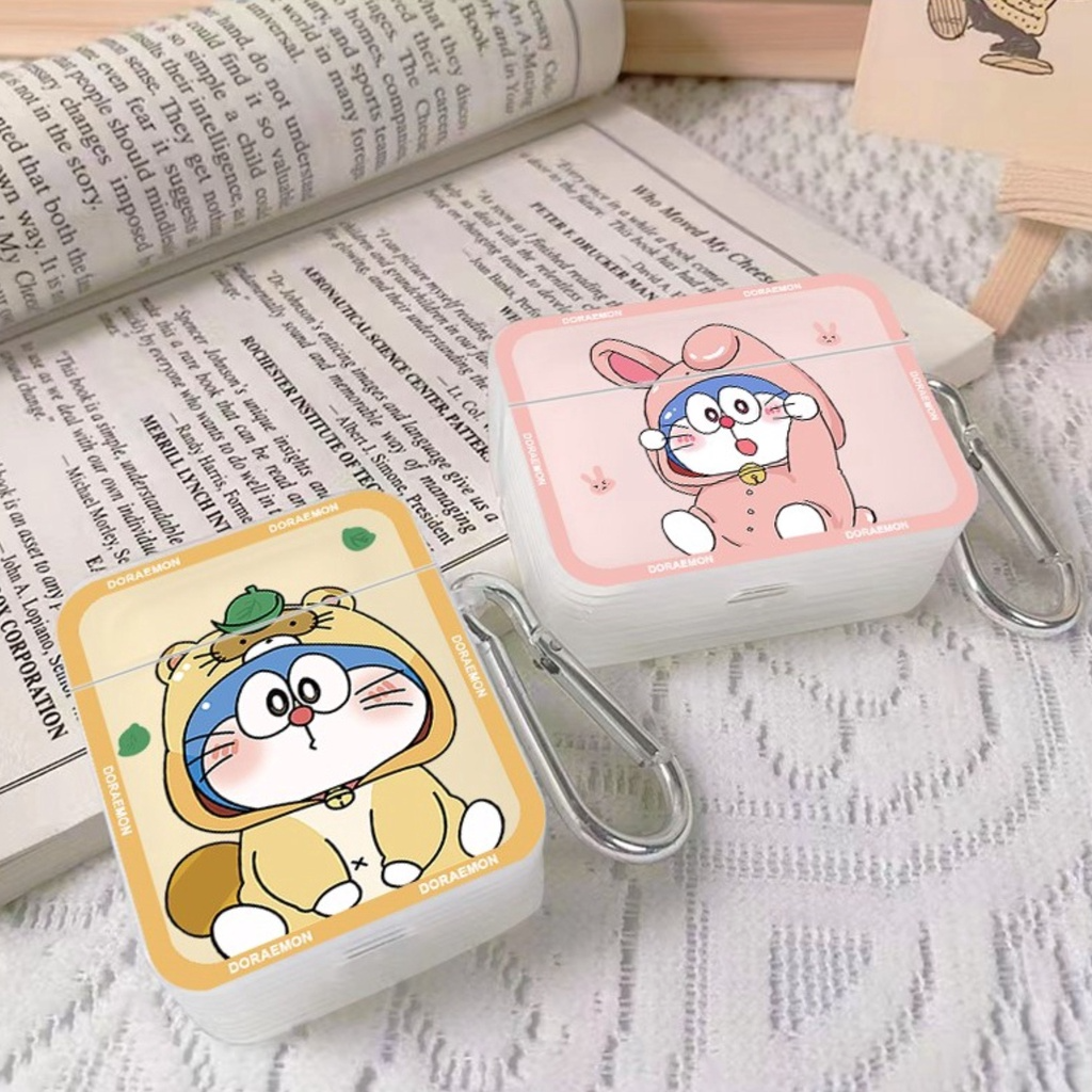 Ốp Bảo Vệ Tai Nghe ipods 3/ ipods pro/ ipods 1/2 Với Họa Tiết Doraemon Cosplay - Hàng Nhập Khẩu