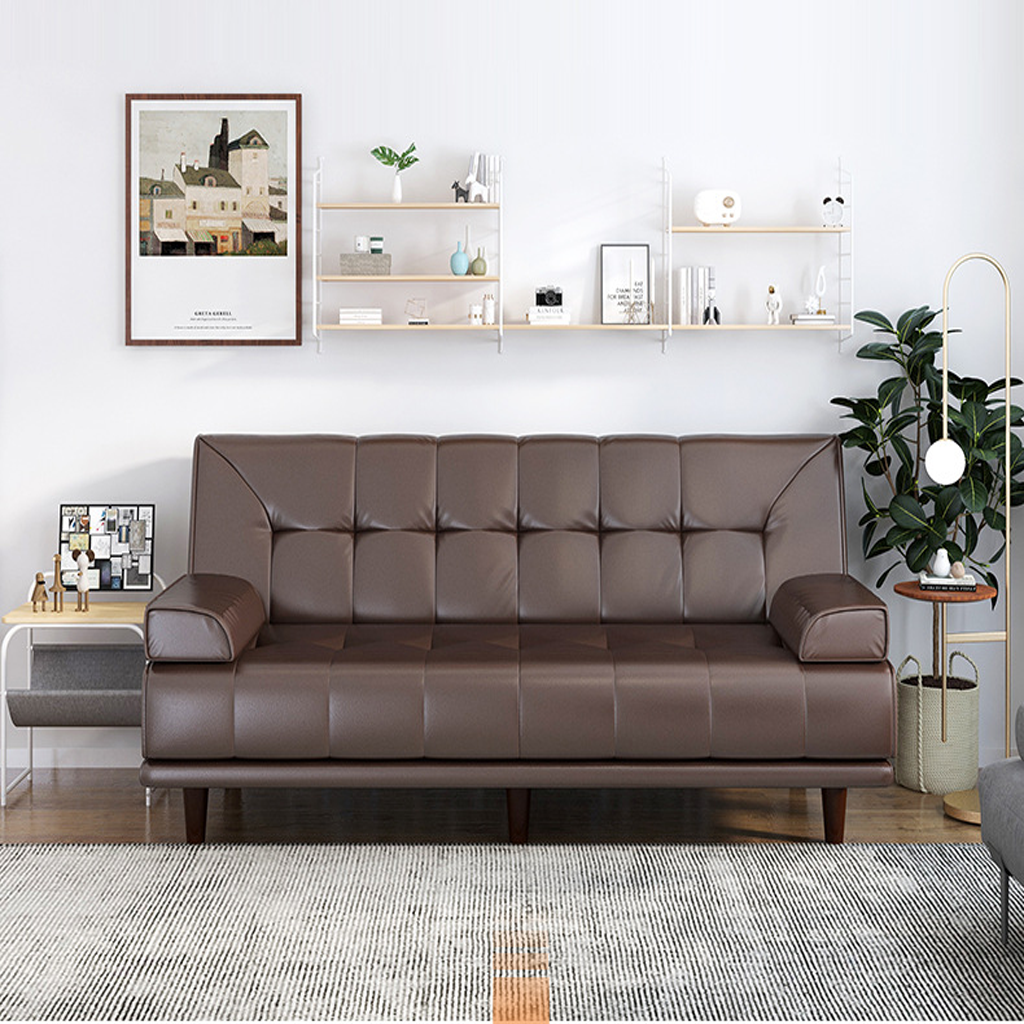 Ghế Sofa Giường Đa Năng Bọc Da Hàn Quốc Sang Trọng, Sofa Bed Bật Ra Thành Giường Thông Minh HGB-12