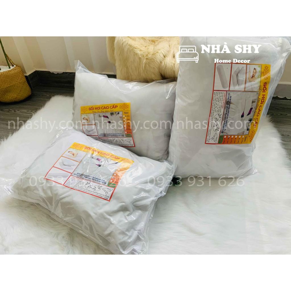 Ruột gối nằm poly cotton (45x65cm) và gối ôm size 35x1m