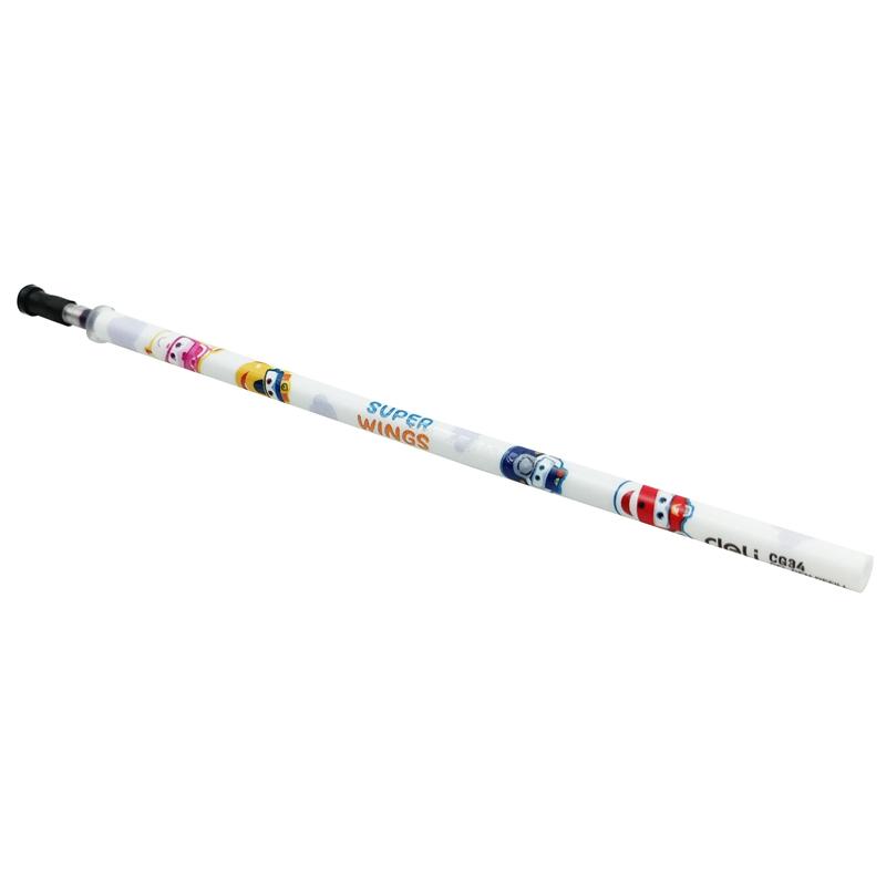 Ruột Bút Gel 0.5 mm Super Wings - Deli CG34-PR - Mực Tím