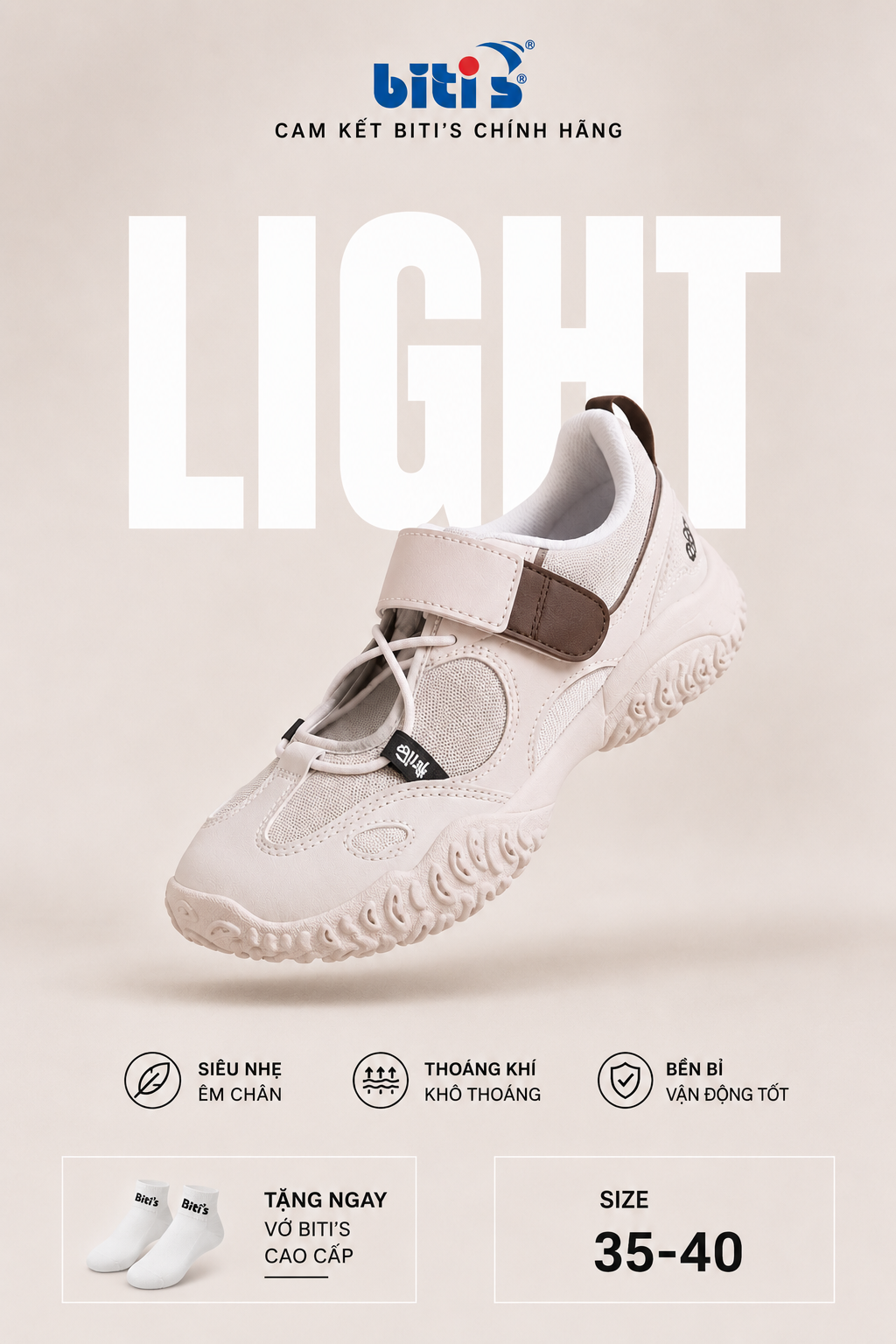 Giày Thể Thao Teen Nữ Biti's Helio ( size 35-40)