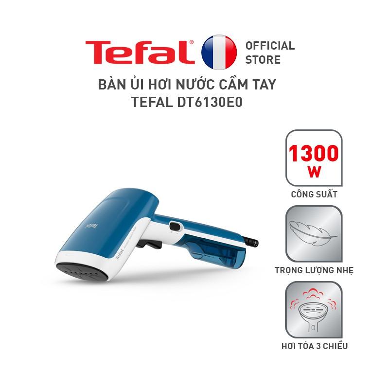 Bàn ủi cầm tay Tefal DT6130E0 - Công suất 1300W - Phun hơi 20g/phút - Chức năng chống cặn - Hàng chính hãng