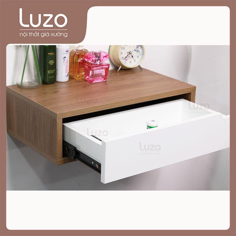 Bàn trang điểm treo tường gỗ MDF nhập khẩu Malaysia phong cách Hàn Quốc BTD TT1 - Luzo Home