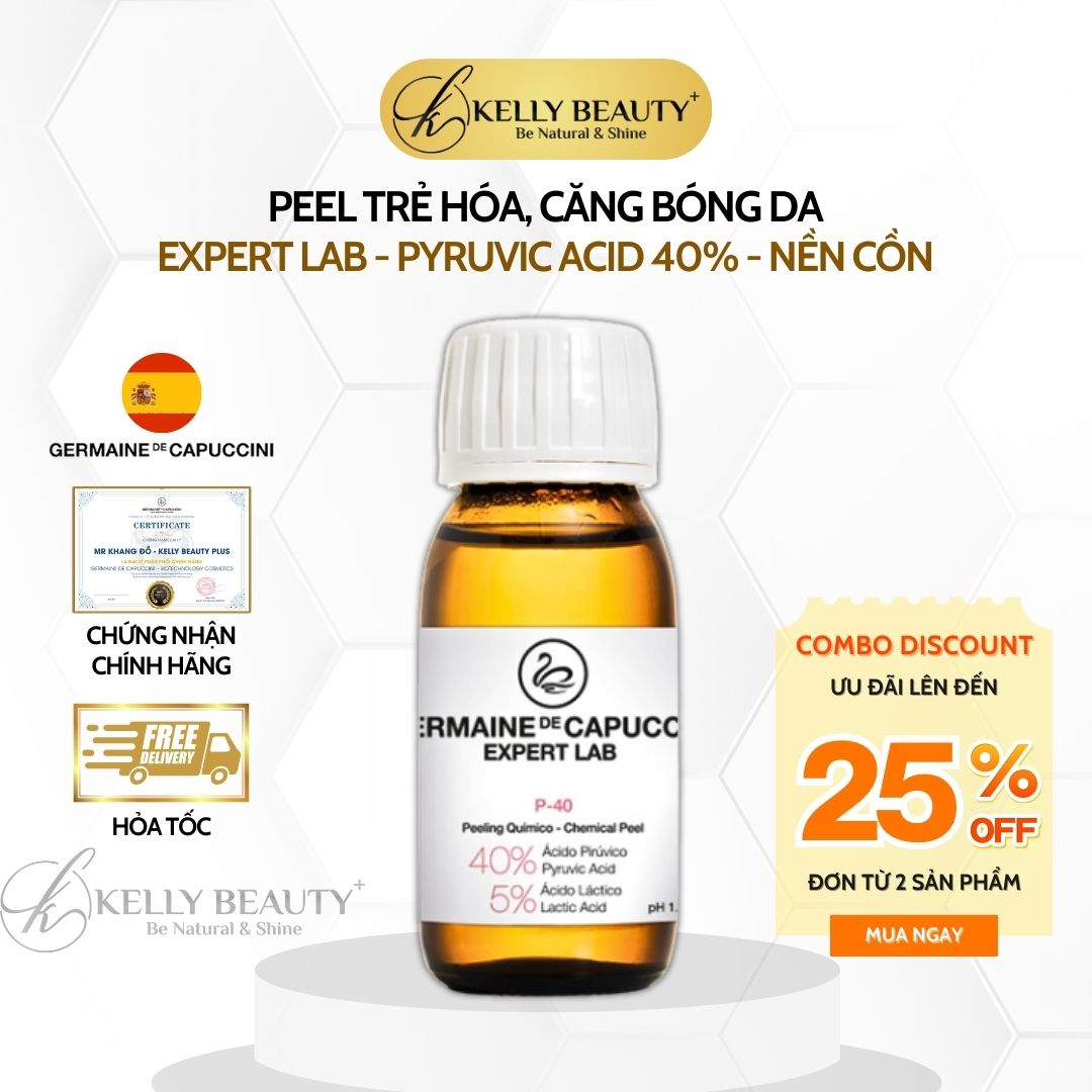 Peel Trẻ Hóa Căng Bóng Da Germaine Expert Lab Pyruvic Acid 40% Chemical Peel P-40 | Kelly Beauty