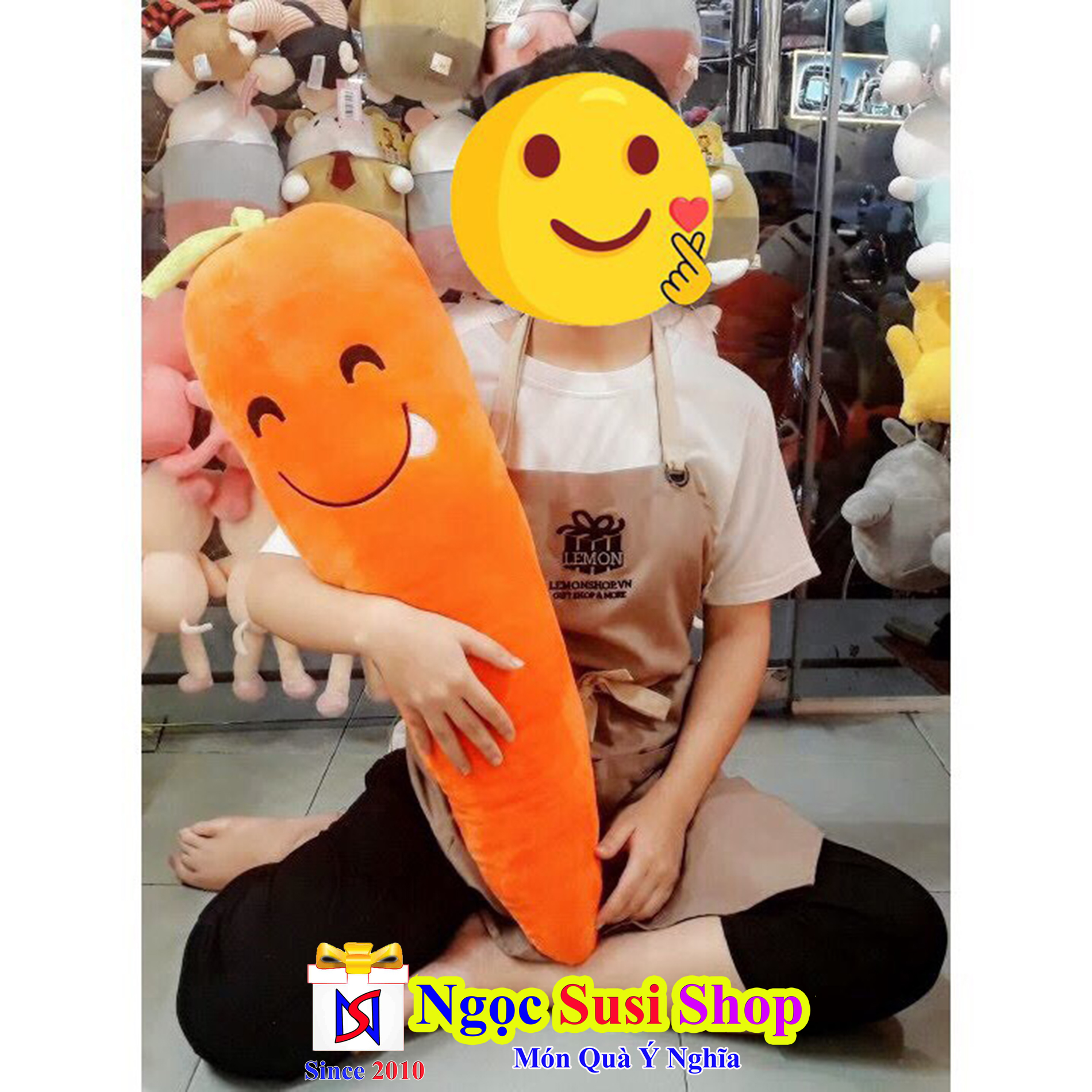 GỐI ÔM CÀ RỐT SIÊU TO KHỔNG LỒ