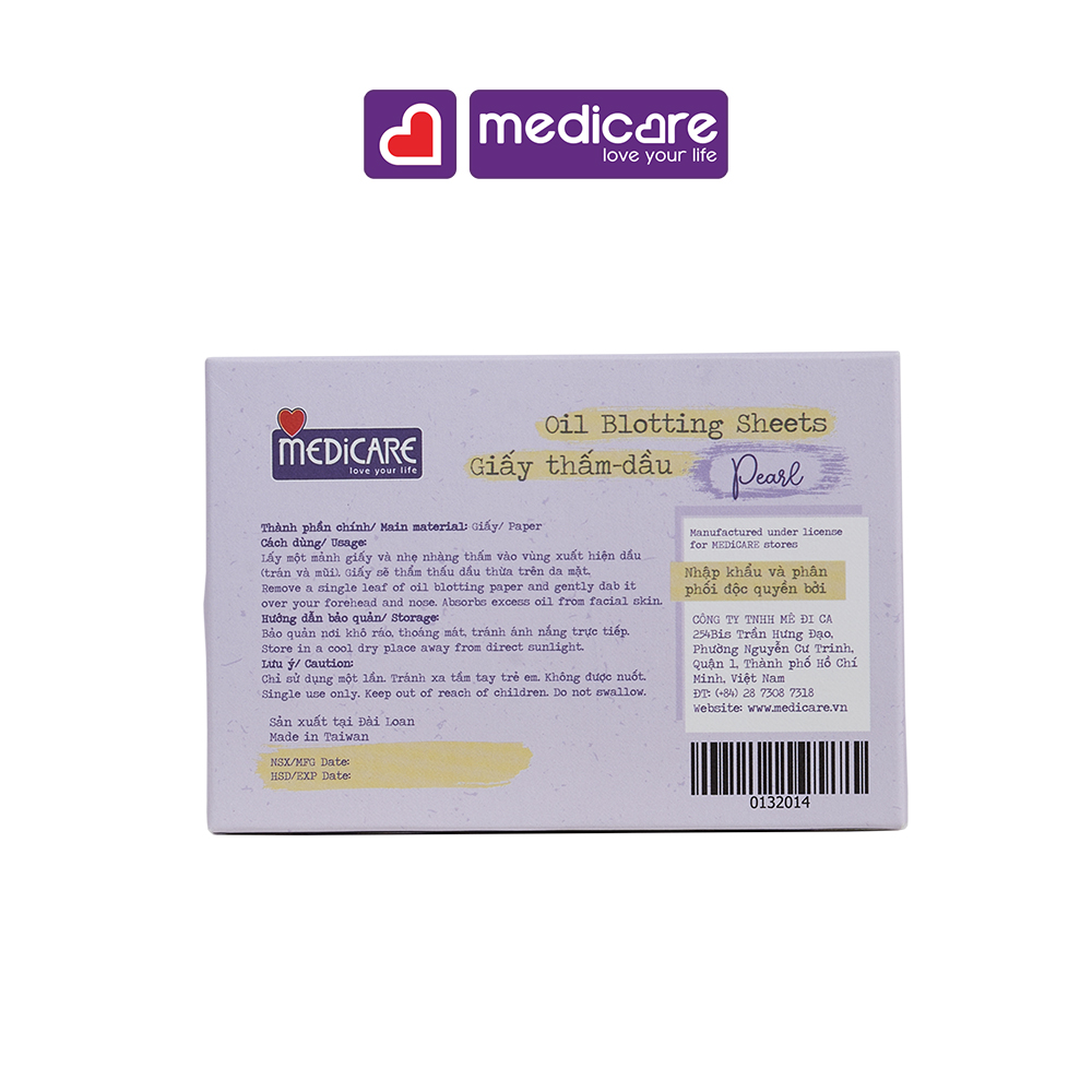 Giấy Thấm Dầu MEDiCARE 100 tờ