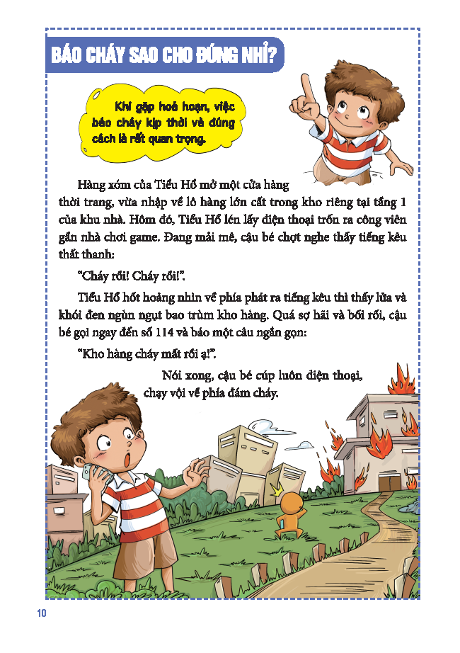 Sách - Sách Tranh Giáo Dục An Toàn Cho Học Sinh - An Toàn Phòng Cháy Chữa Cháy