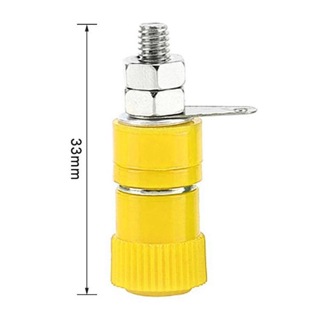 4mm Banana Ổ Cắm Mạ Niken Gắn Kết Nut Nut Jack Kết Nối
