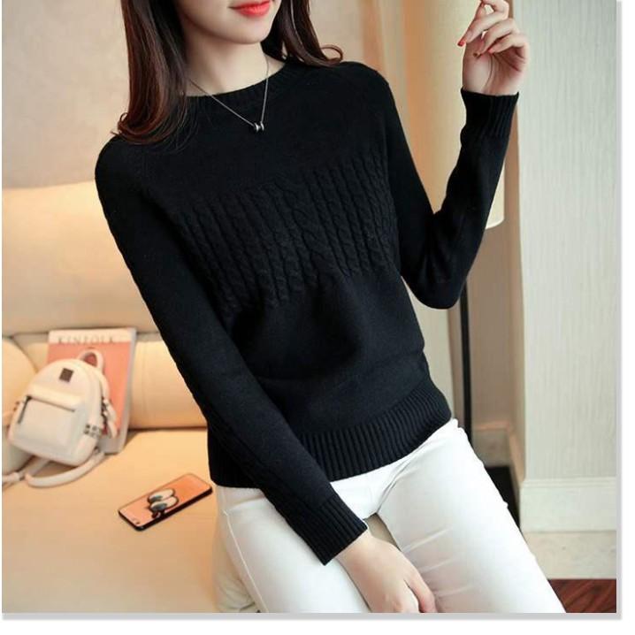 ÁO LEN NỮ THỜI TRANG CHẤT DÀY MỊN A0085, ÁO LEN NỮ HÀN QUỐC