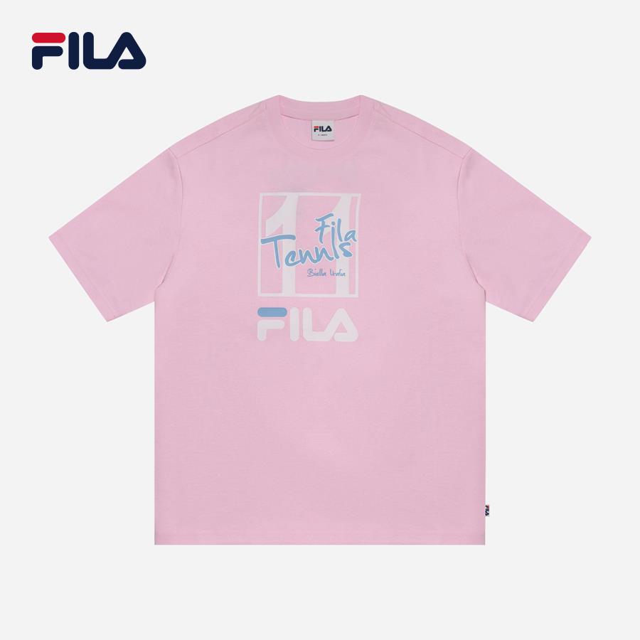 Áo thun tay ngắn thời trang unisex Fila Heritage Loose Fit Logo - FW2RSF2068X-CPK