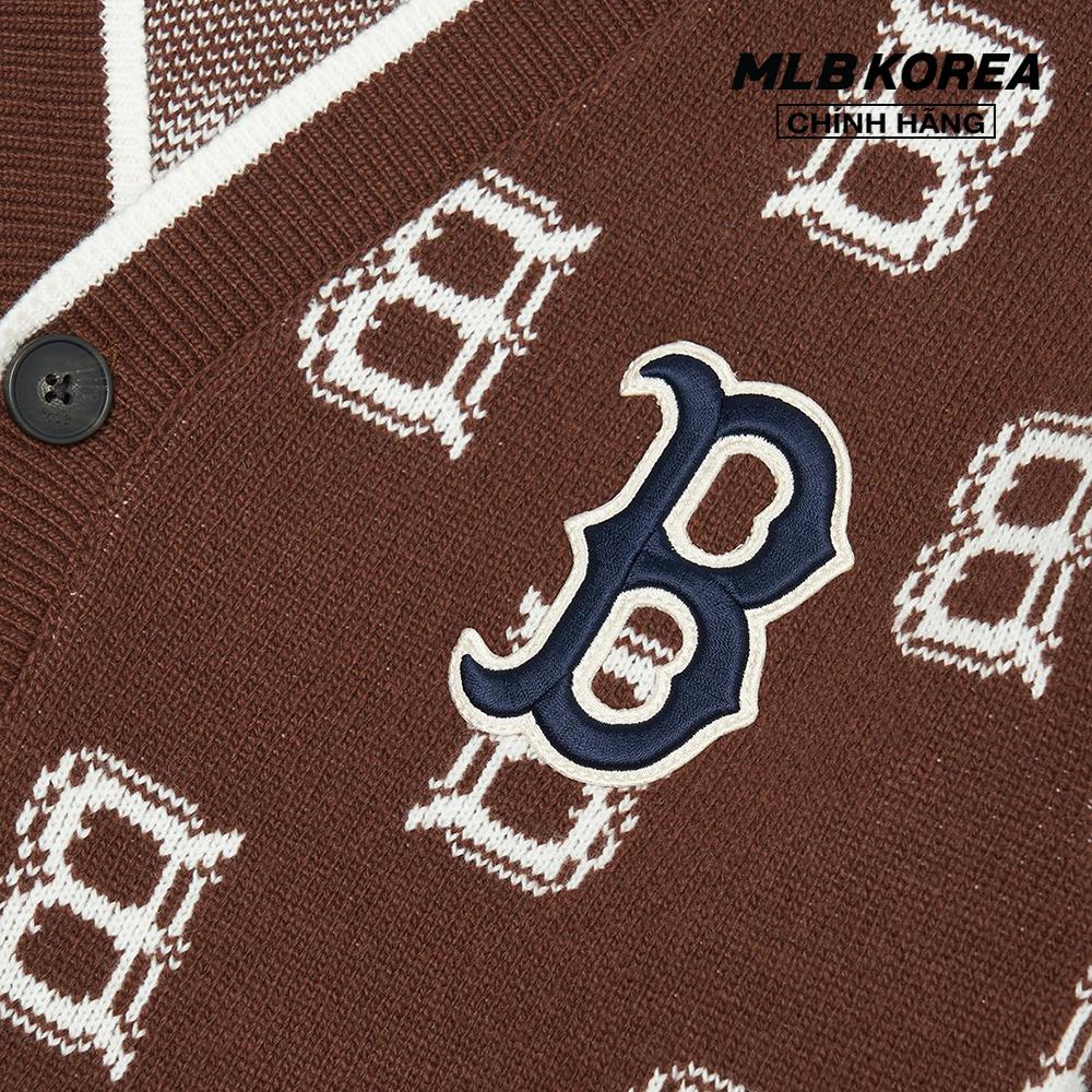 MLB - Áo khoác cardigan phom suông Classic Monogram Front Pattern 3AKCM0124