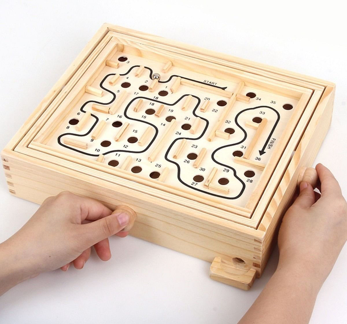 BỘ ĐỒ CHƠI TƯ DUY MÊ CUNG GỖ LỚN (WOODEN LABYRINTH MAZE)