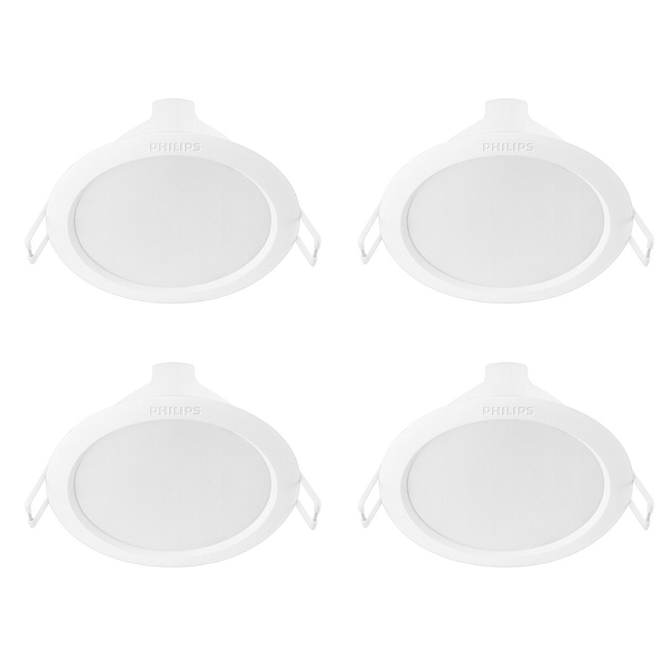 COMBO 4 BỘ - BÓNG ĐÈN LED 5W PHILIPS ERIDANI 59261 D100 ÂM TRẦN DOWNLIGHT KIỂU TRÒN ( ÁNH SÁNG TRẮNG 6500K ) – HÀNG CHÍNH HÃNG