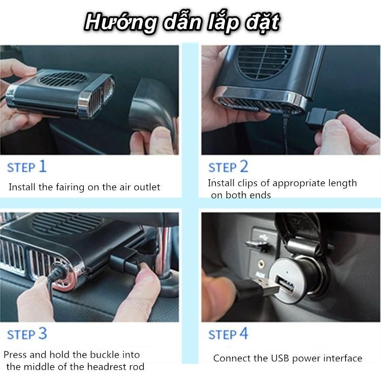 Quạt lưng ghế ô tô cho chuyến đi đường dài