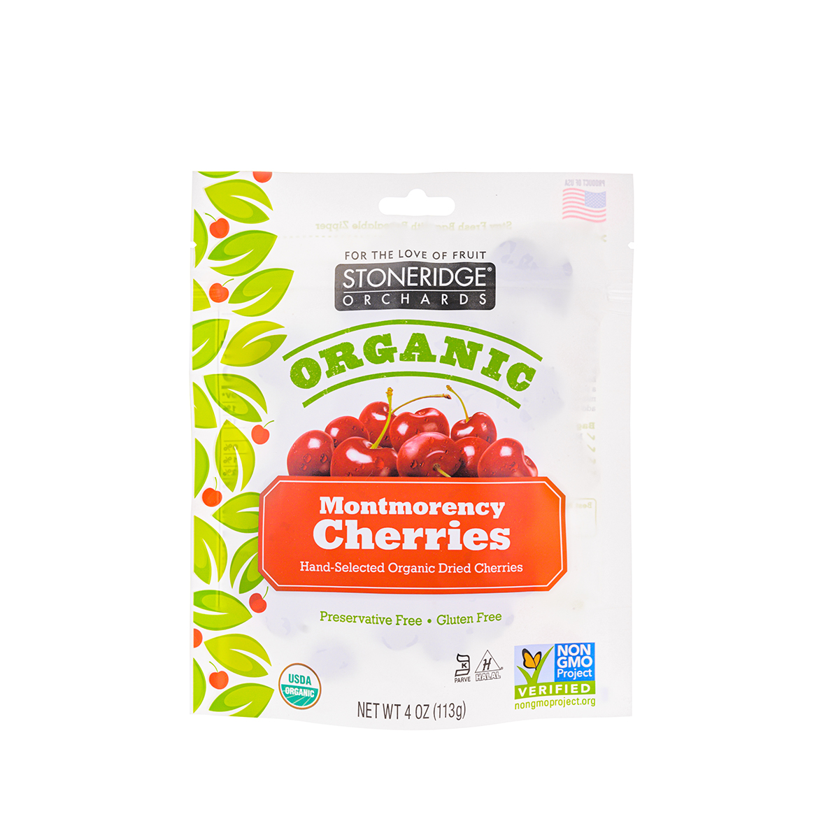 Trái Cherry Montmerency Sấy Khô Hữu Cơ USDA  Stoneridge Orchards (113g)