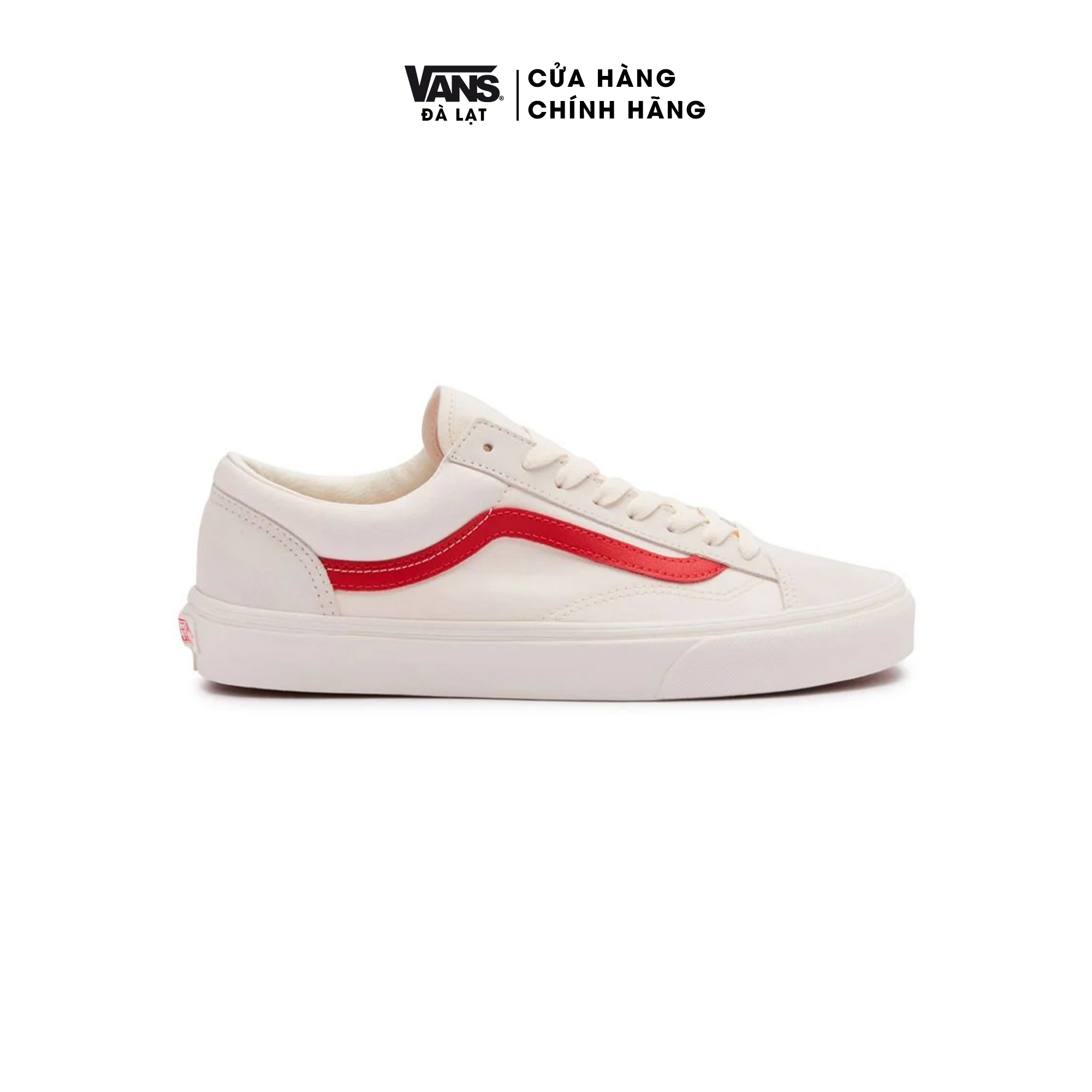 Giày Vans Old Skool Style 36 Marshmallow Racing Red VN0A3DZ3OXS