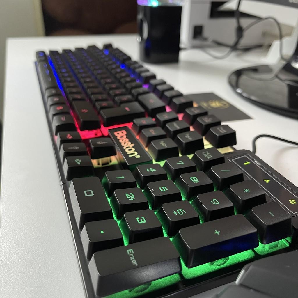 Bộ Bàn Phím Chơi Game Bosston 808 Keyboard Bàn Phím Gaming Cơ Máy Tính Led Có Dây RGB Gaming – OHNO Việt Nam