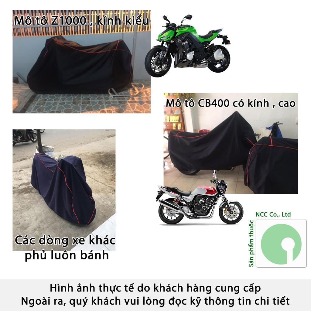 Bạt phủ trùm xe máy che mưa nắng dòng xe lớn SH, Moto - HMVL-BatXeMay-XB (Nhiều màu)