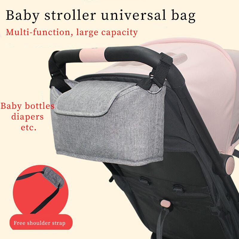 Xe Đẩy Túi Pram Tã Giá Đỡ Tất Cho Bé Xe Đẩy Cốc Bé Gái Buggy Bé Trai Phụ Kiện Mẹ Túi Đeo Vai Thời Trang - one